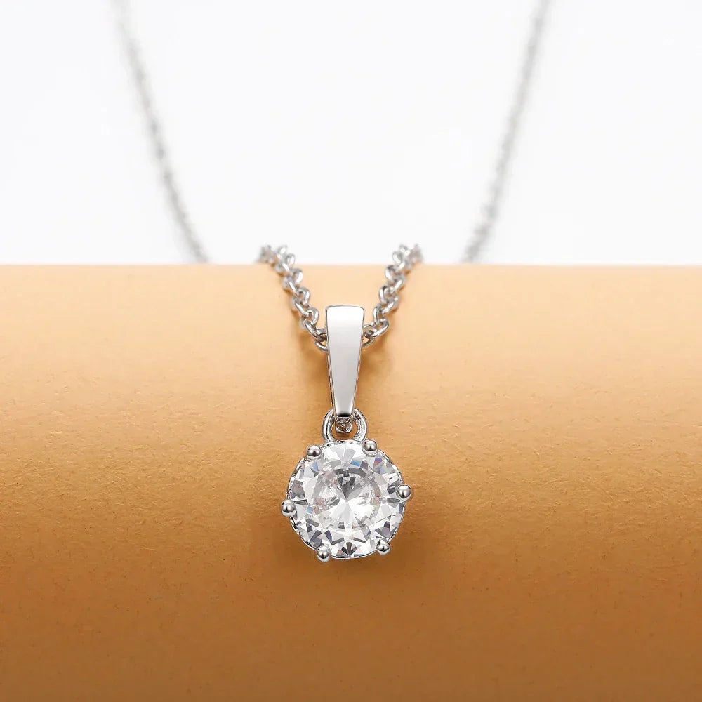 Classic Zirconia Pendant Necklace