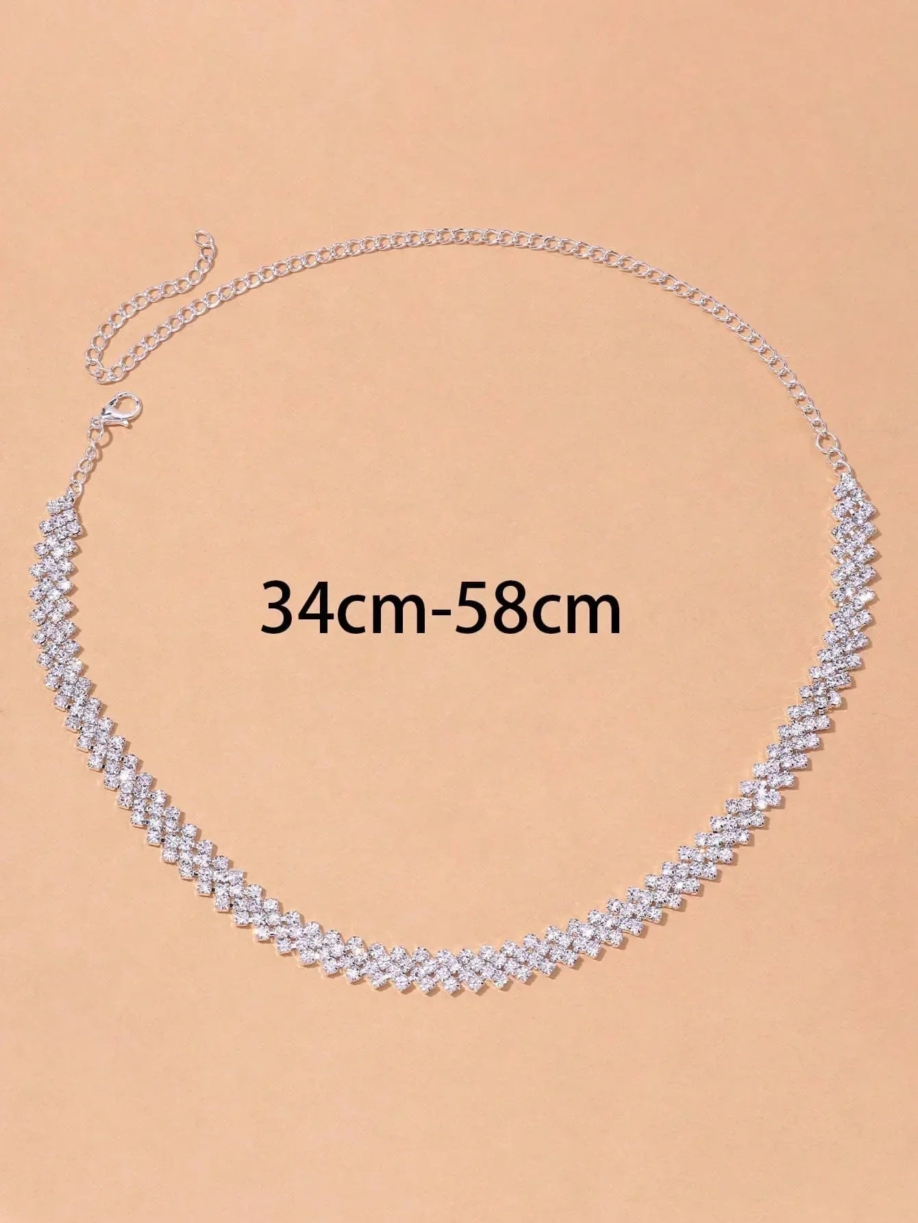 Elegant Rhinestone Collar Necklace