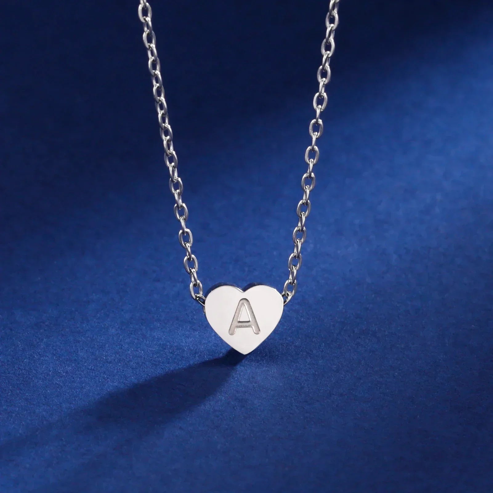 Timeless Heart Initial Choker Necklace