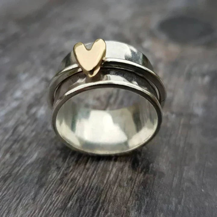 Timeless Heart Dangle Ring