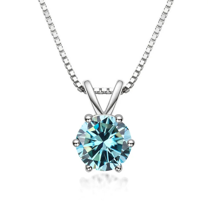 Elegant Moissanite Solitaire Necklace