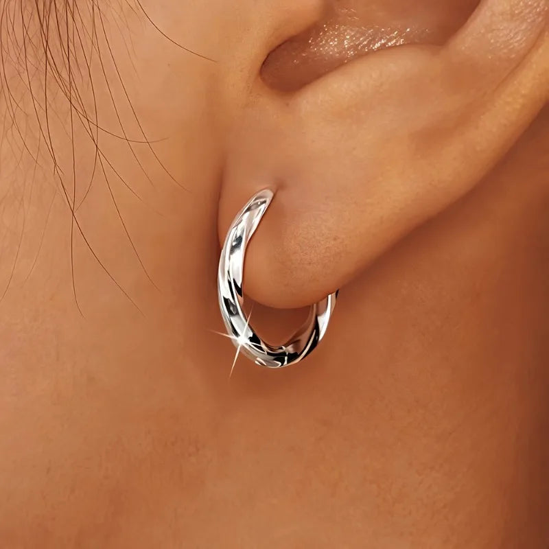 Minimalist Geometric Hanging Earrings