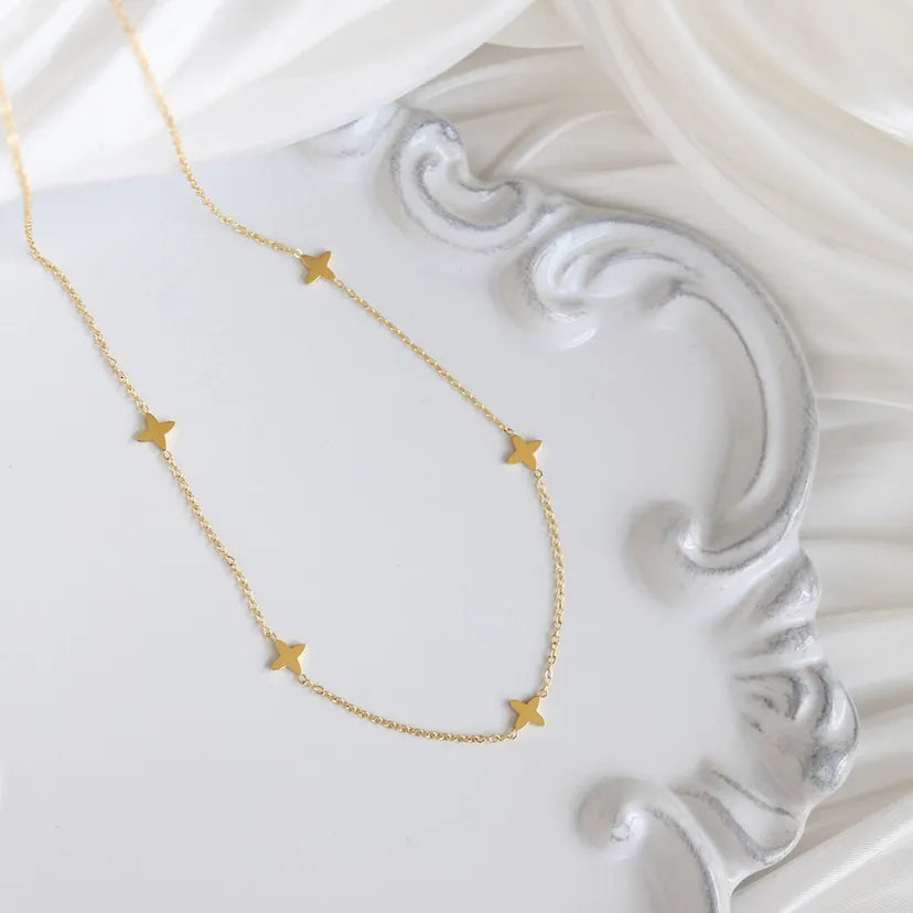 Golden Star Charm Necklace